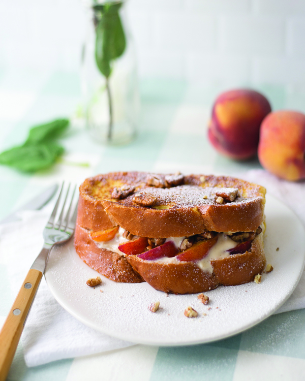 Peach French toast