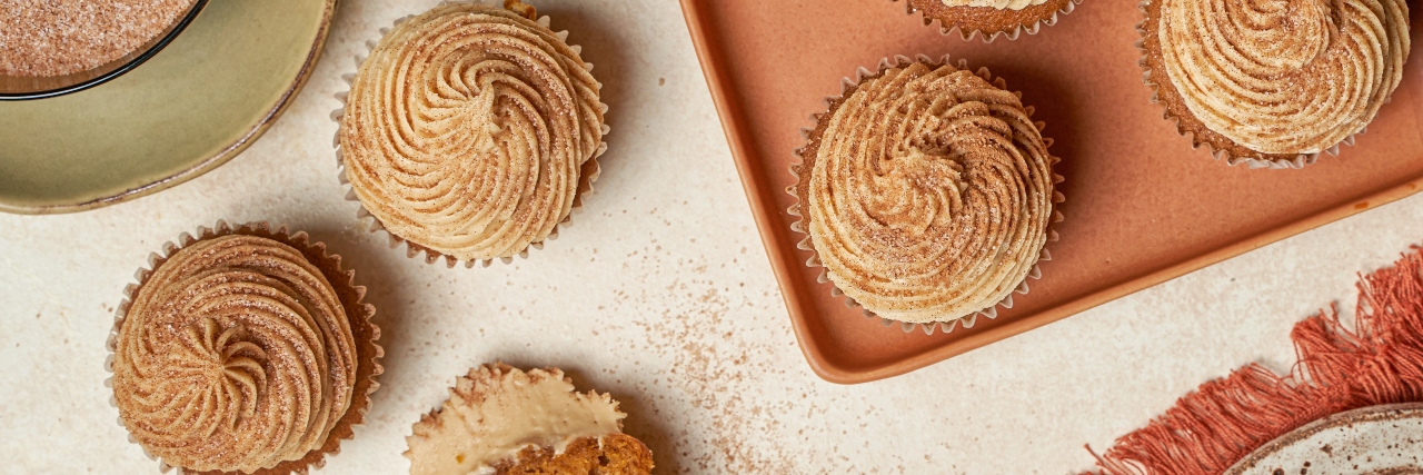 Cupcakes aux épices de citrouille