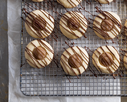 Biscuits thumbprint aux marrons