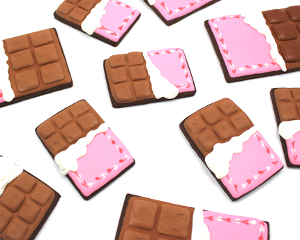 Biscuits à décorer “barres de chocolat”