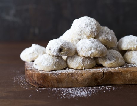 Biscuits boules de neige aux pépites de chocolat