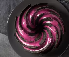 Gâteau Bundt au sésame noir
