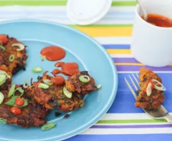 Kale and Sweet Potato Fritters
