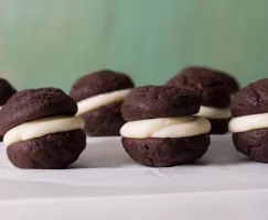 Mini whoopie pies au chocolat